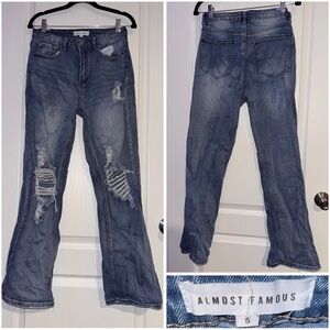 Almost Famous Women's Blue Flare Jeans